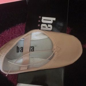 Leather split sole ballet slipper